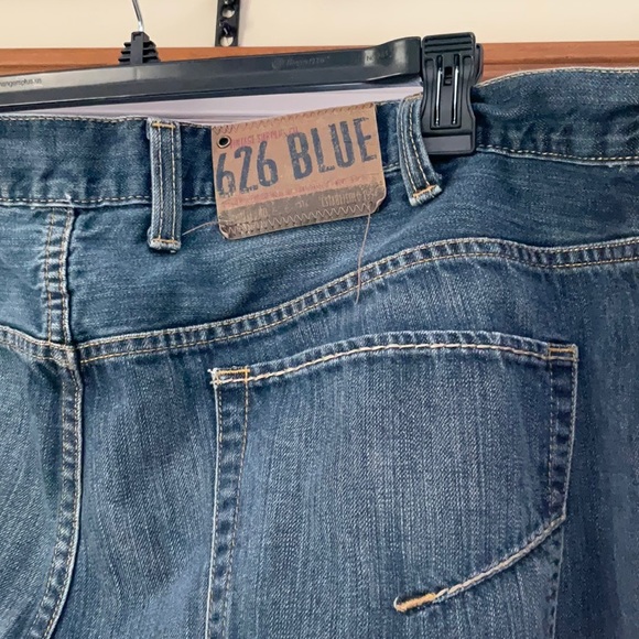 626 Blue Vintage Supply Co Mens 48x28 Relaxed Baggy Blue Denim Jeans - Picture 16 of 16